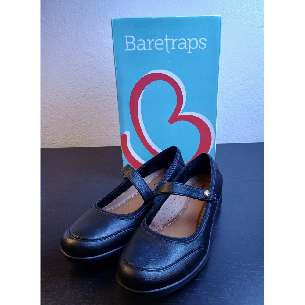 Baretraps Jurnee Black Mary Jane Comfort Flats Shoes Womens Size 9 New in Box